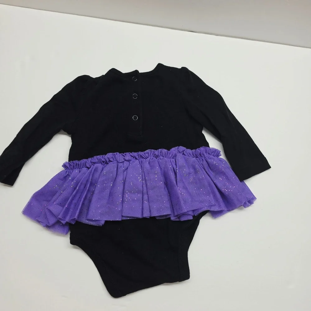 Disney Baby Tutu Bodysuit Baby Girl 6-9M Black My First Halloween